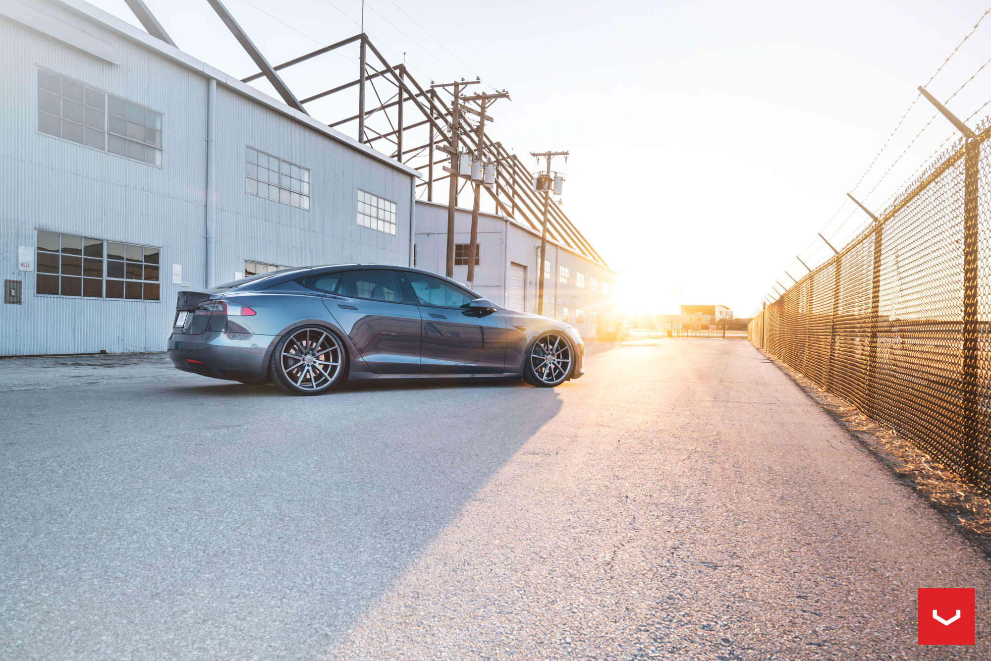 Tesla Model S Hybrid Forged Series Vfs Vossen Wheels