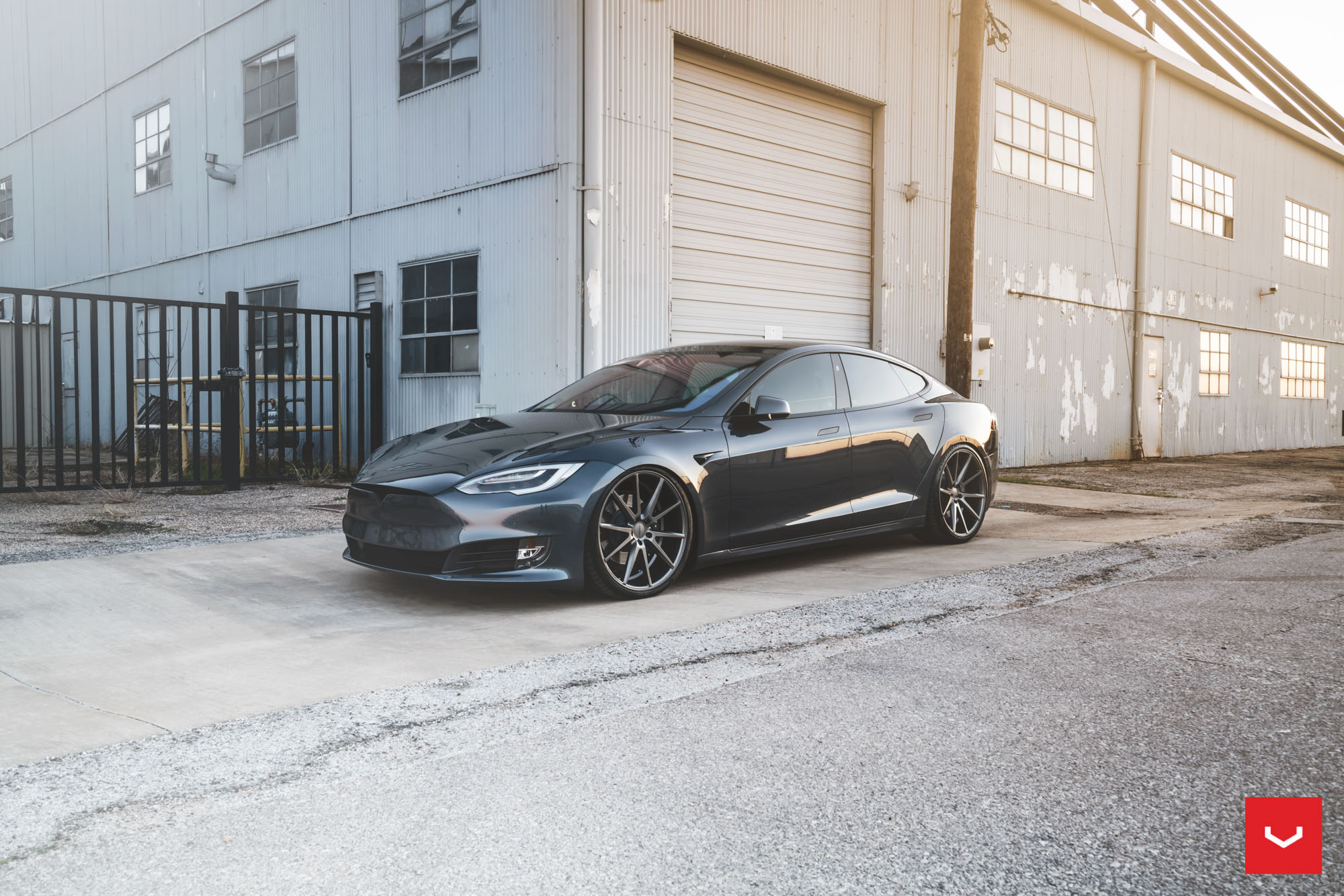 Tesla Model S Hybrid Forged Series Vfs 1 Vossen Wheels