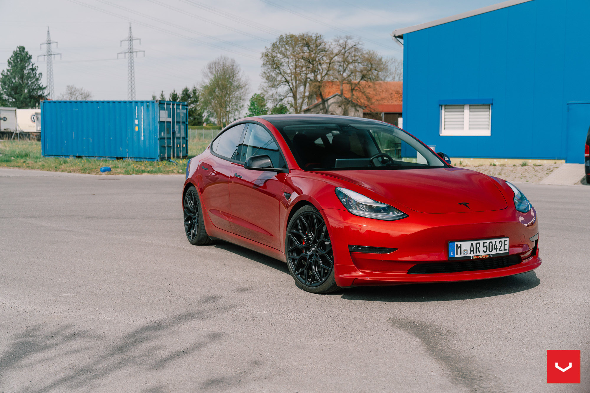 Tesla Model 3 Hybrid Forged Series Hf 2 Vossen Wheels