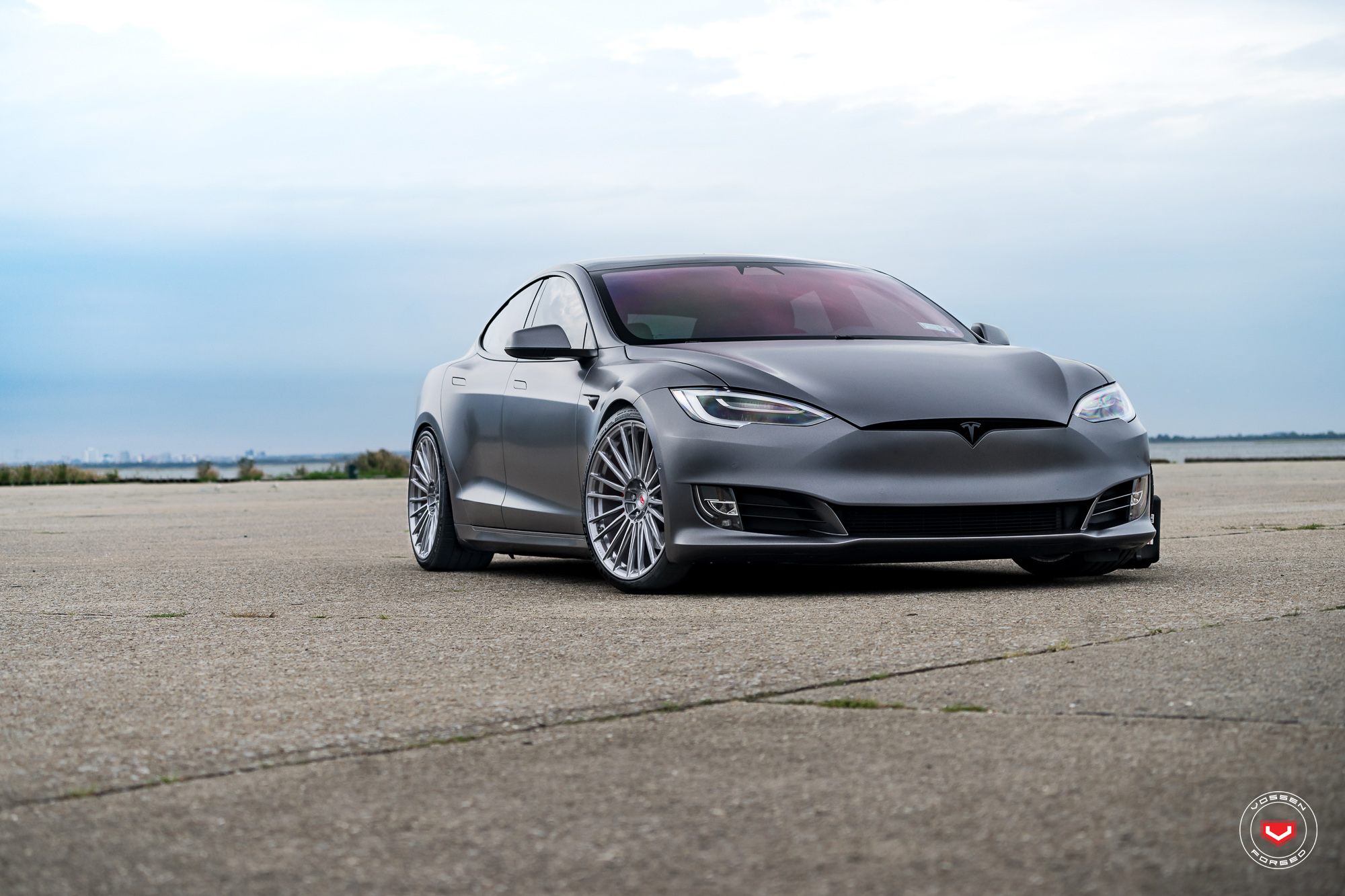 Tesla Model S Series S Vossen Wheels