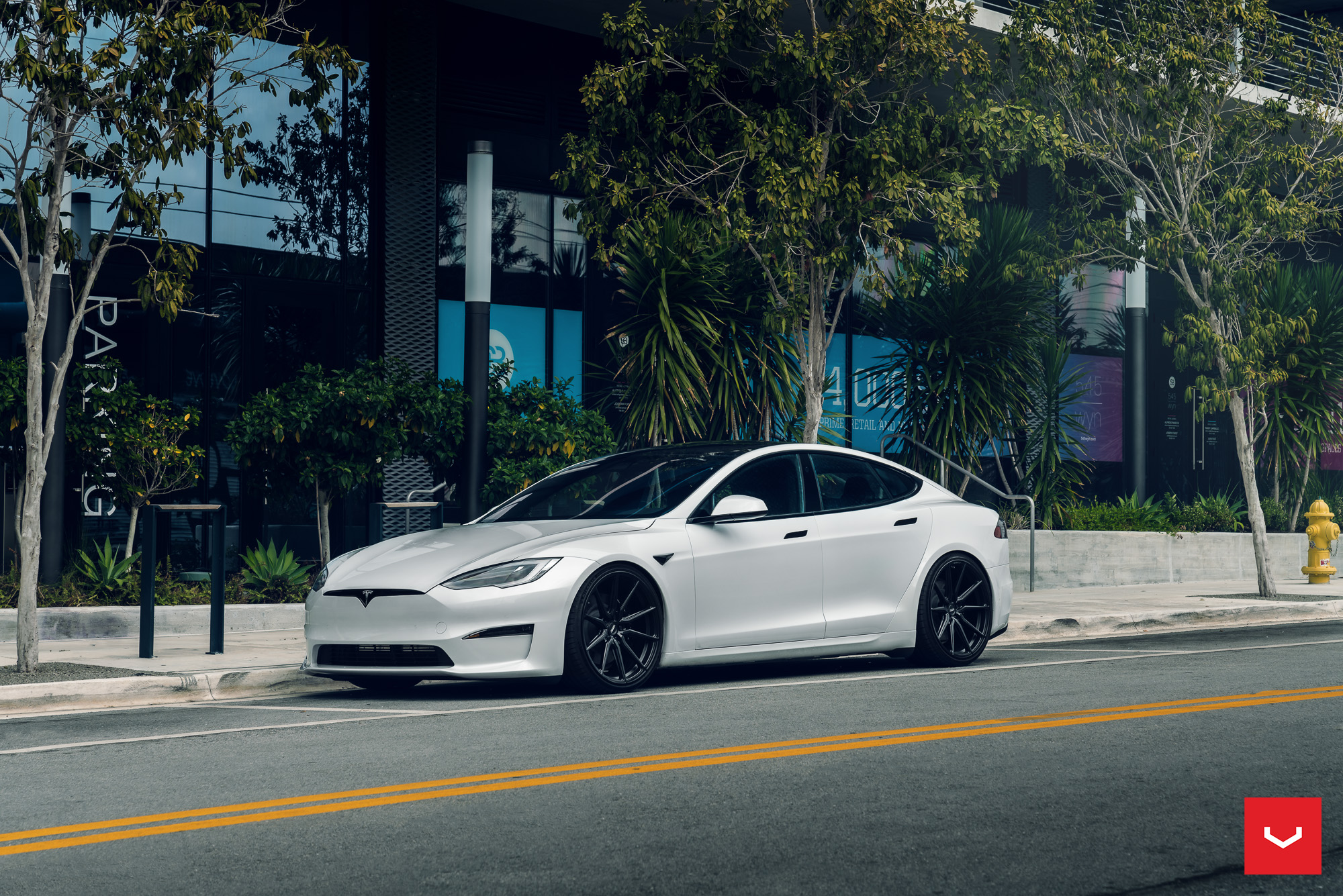 Tesla Plaid Hybrid Forged Series Hf 3 Vossen Wheels