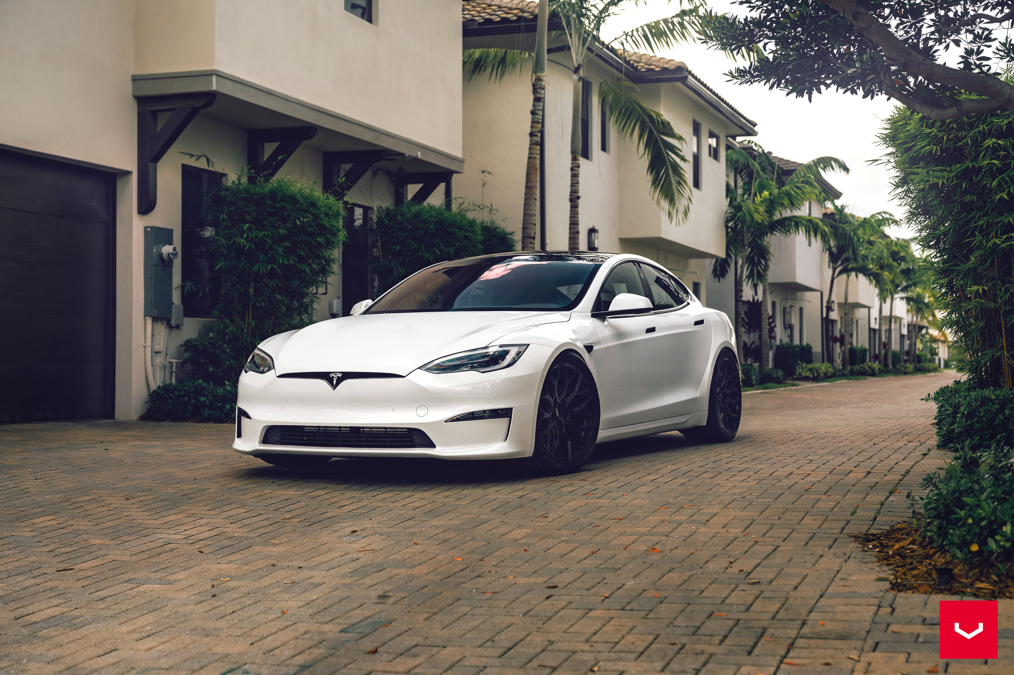 Tesla Model S Plaid Hybrid Forged Series Hf 2 Vossen Wheels