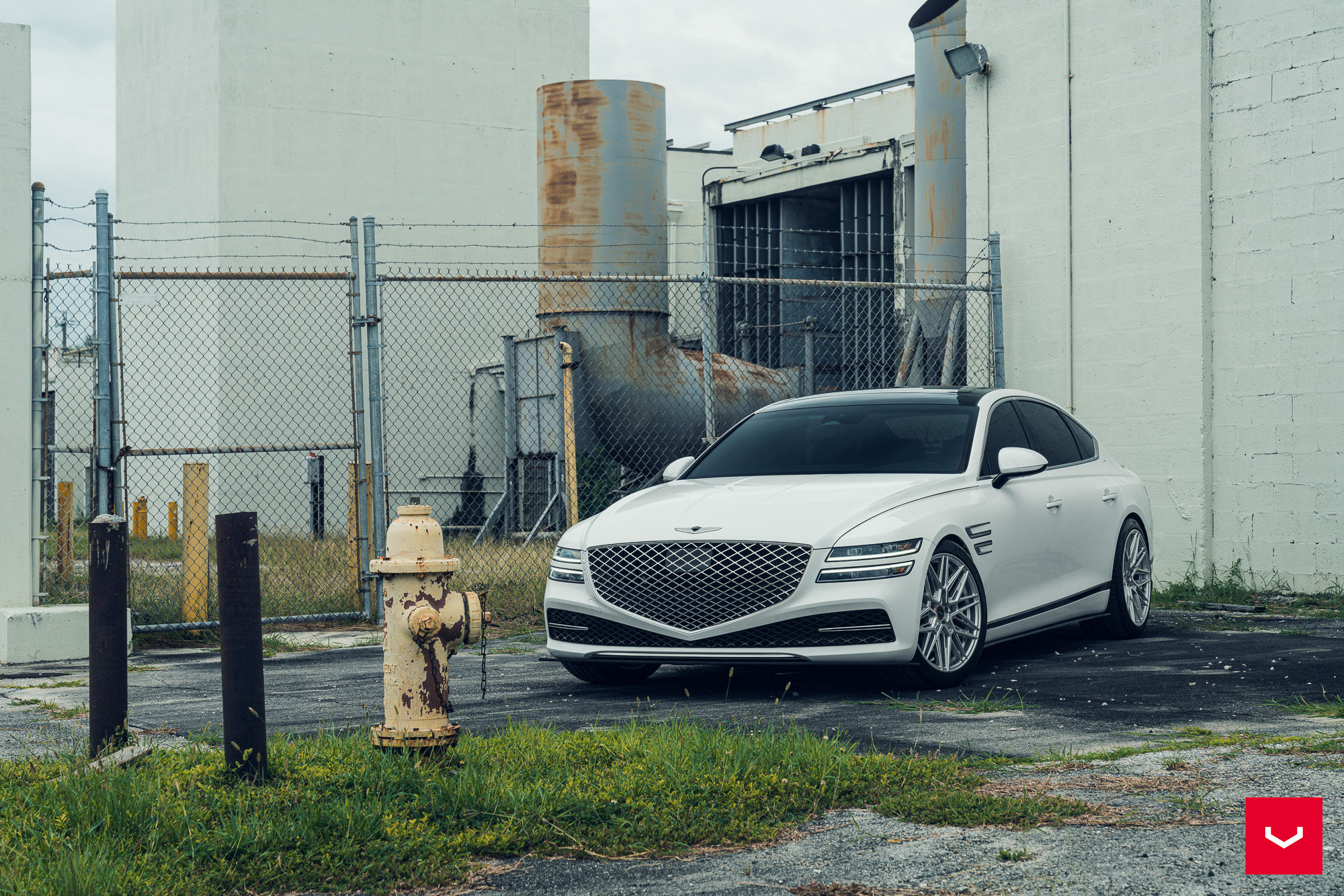 Genises G80 Rims GENESIS G80 - HYRBRID FORGED SERIES: HF-7 - Vossen Wheels