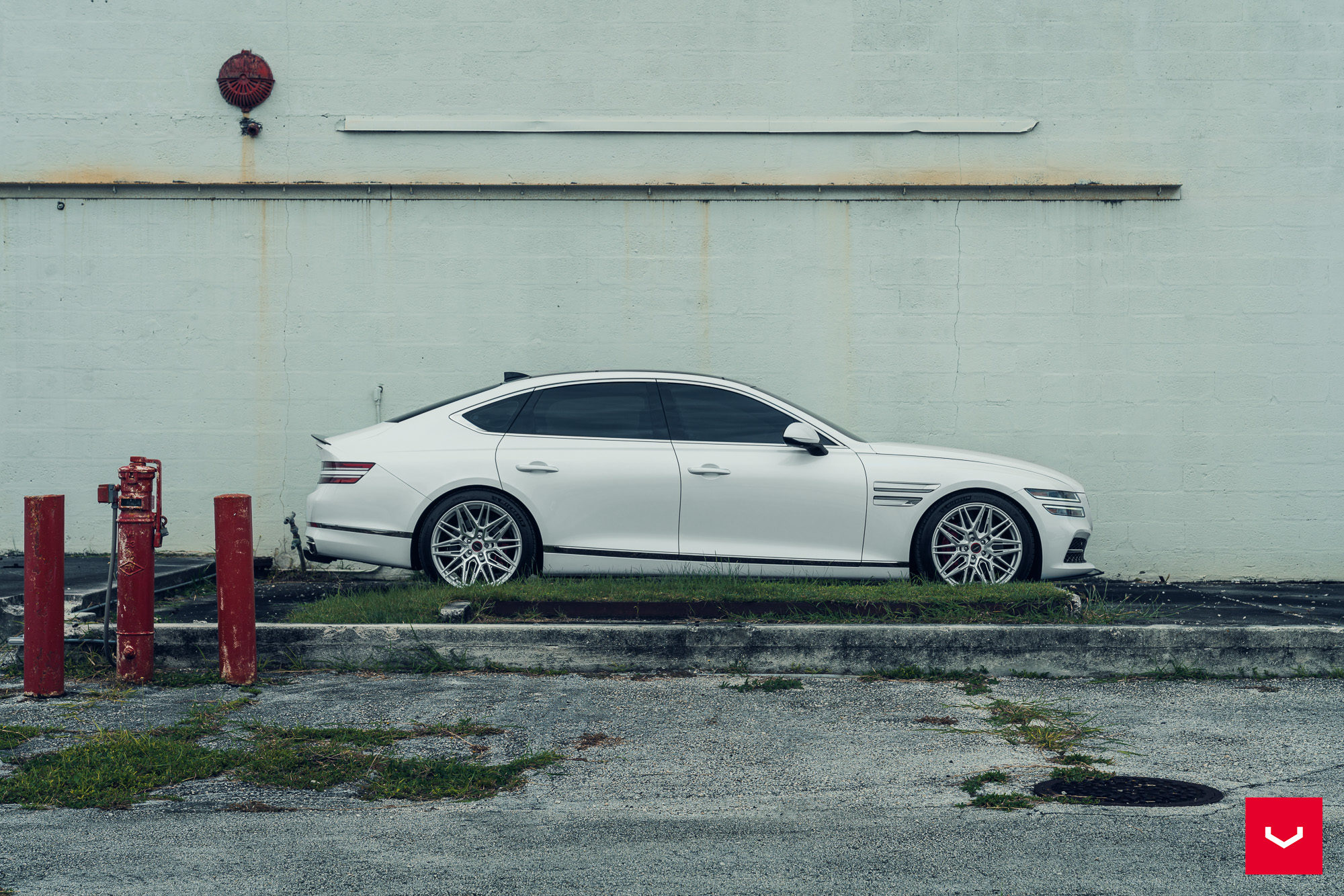 Genises G80 Rims GENESIS G80 - HYRBRID FORGED SERIES: HF-7 - Vossen Wheels