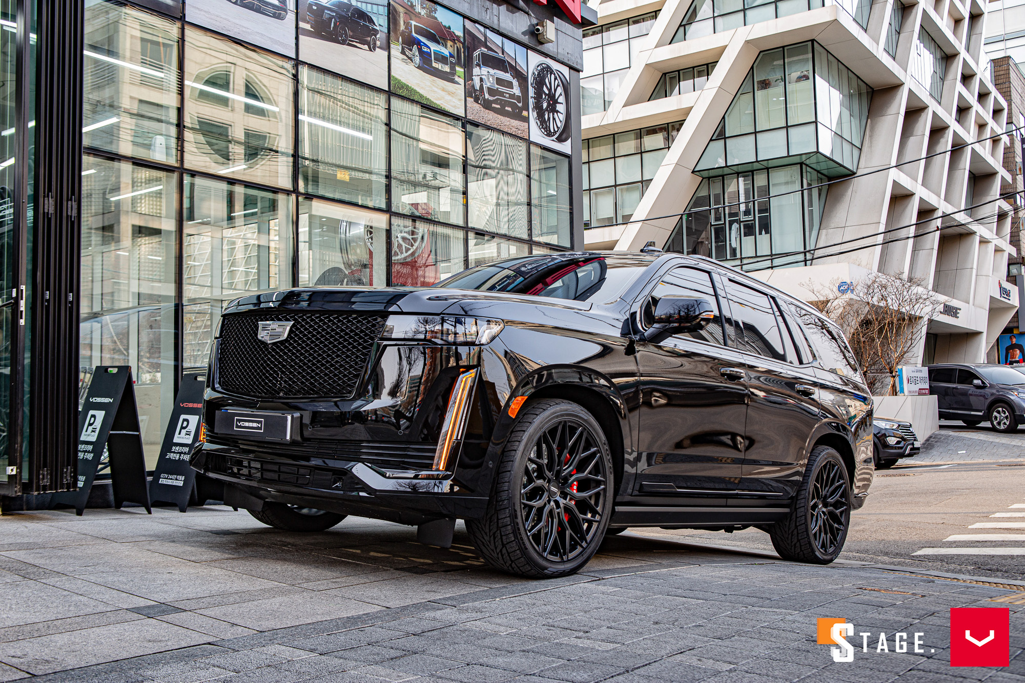 Cadillac Escalade Hybrid Forged Series Hf6 3 Vossen Wheels