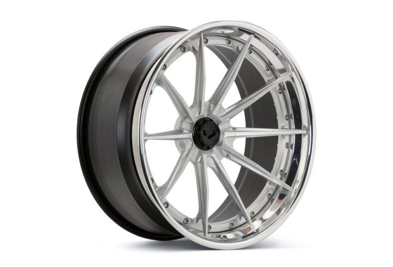 Vossen VPS-1 (3-Piece) Spoke-Integrated Plate with Nut — three-quarter view